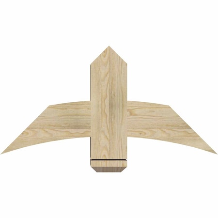 Ekena Millwork Bellingham Rough Sawn Timber Gable Bracket, Douglas Fir, 36"W x 18"H x 6"D x 6"F, 12/12 Pitch GBW036X18X0606BEL00RDF